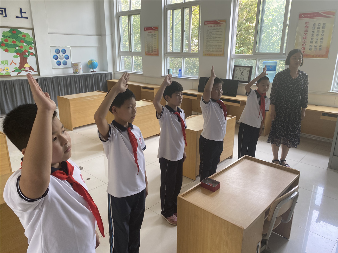 淄博市特殊教育中心举行2020年春季复学线上升旗仪式