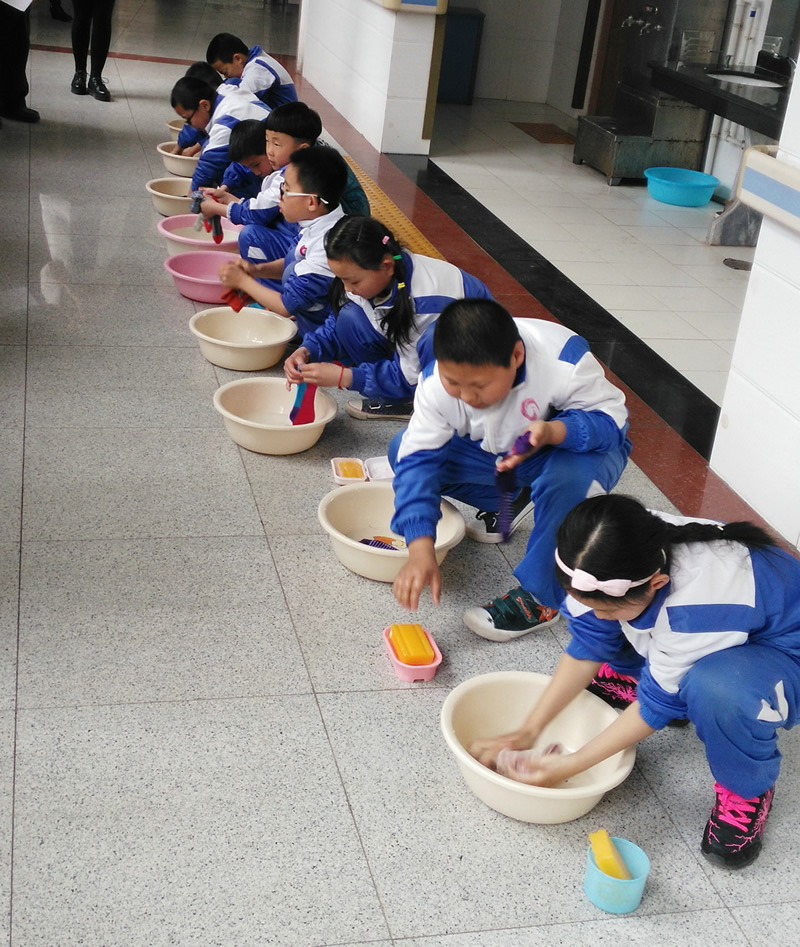 淄博市特殊教育中心举行视障学生自理能力比赛