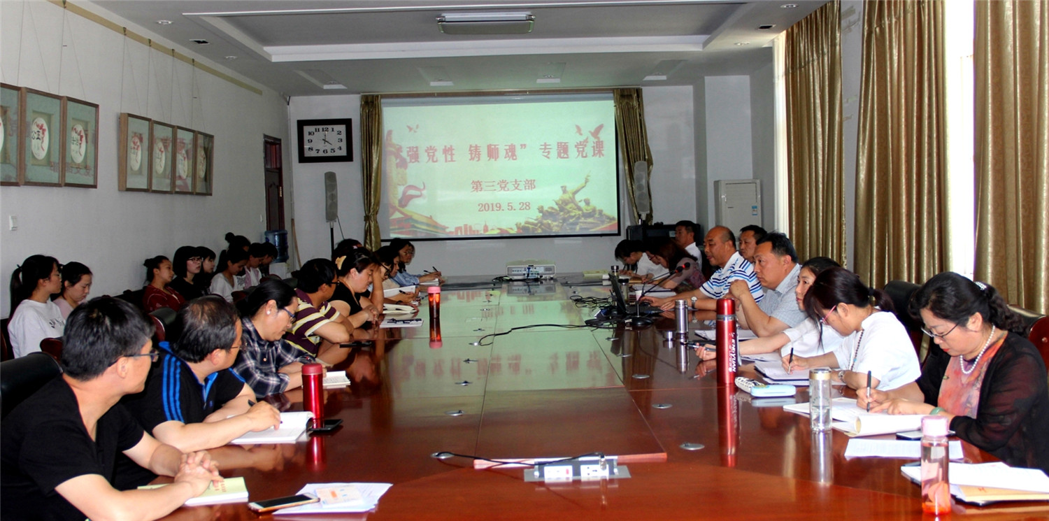 市特教中心组织“强党性 铸师魂 ”专题党课