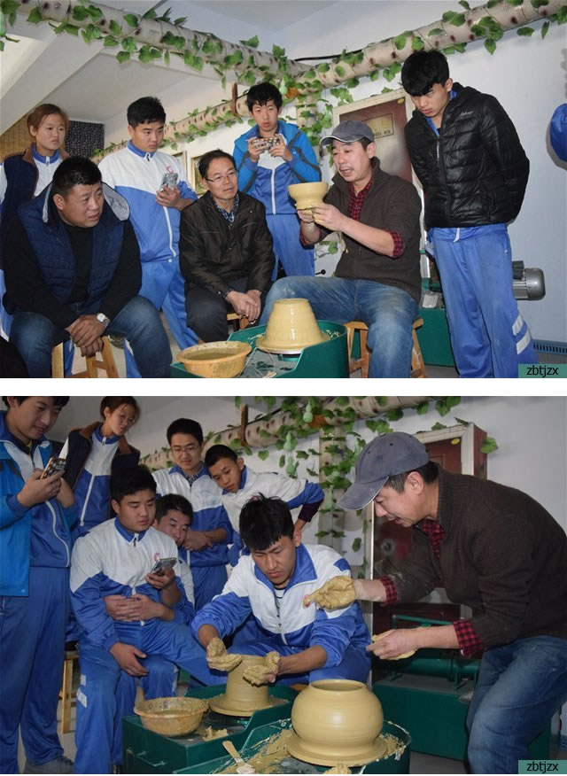 校园添陶艺　大师送艺来